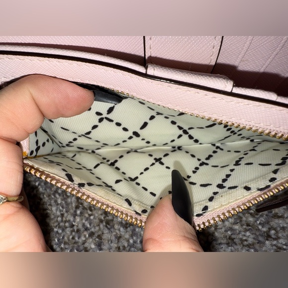 Kate spade light pink slim snap card holder wallet - Picture 7 of 13